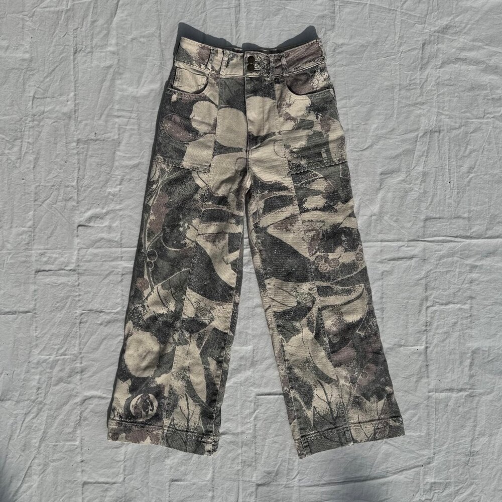 Pilcro Camouflage Women Jeans - Black and Gray